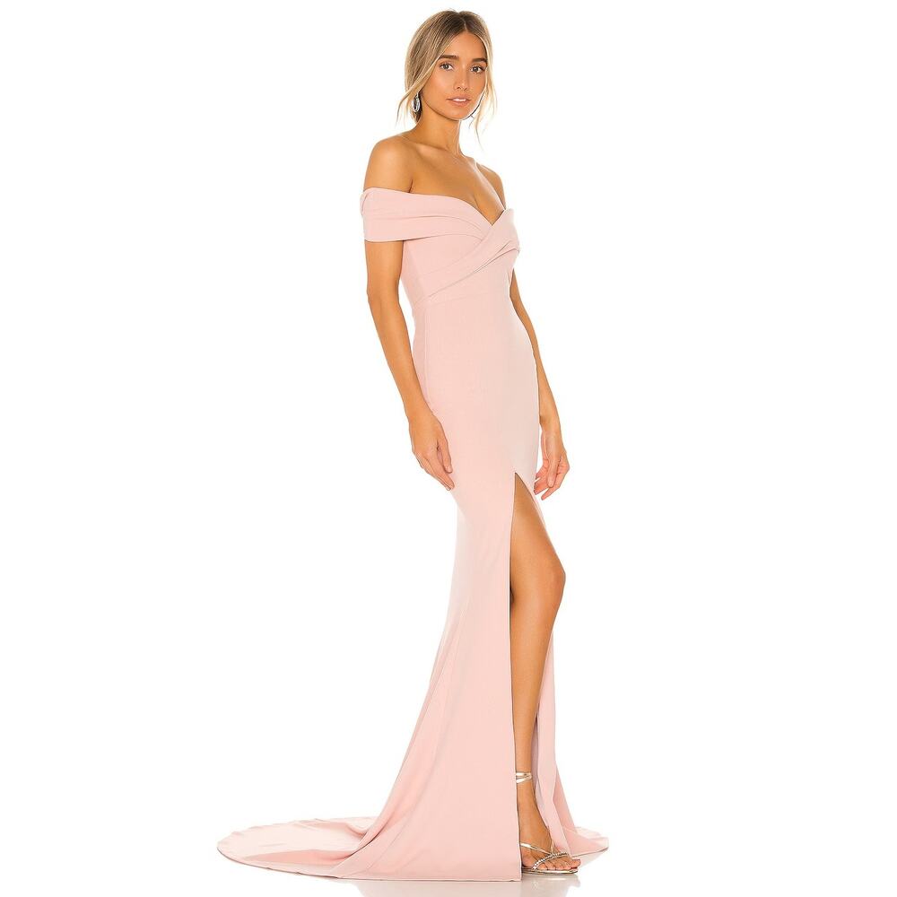 Nookie Neptune Gown Maxi Dress Train Gala Formal Party Guest Black Tie XL - Picture 3 of 15